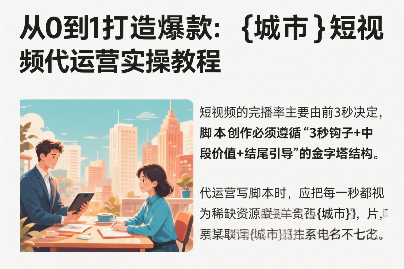 从0到1打造爆款:定兴短视频代运营实操教程